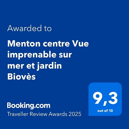 Vue Imprenable Et Jardin Bioves 52m2 Clim Menton
